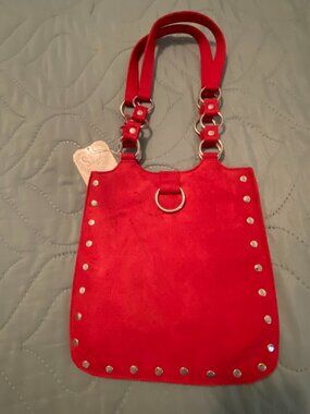 Red Suede Purse by Soul